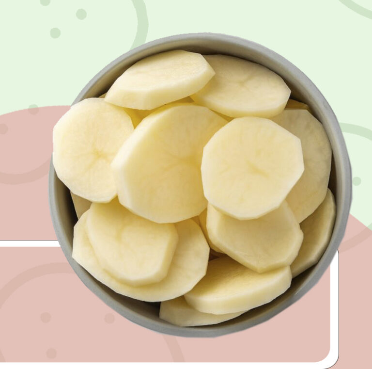 Patata panadera 1 Patata cortada cruda