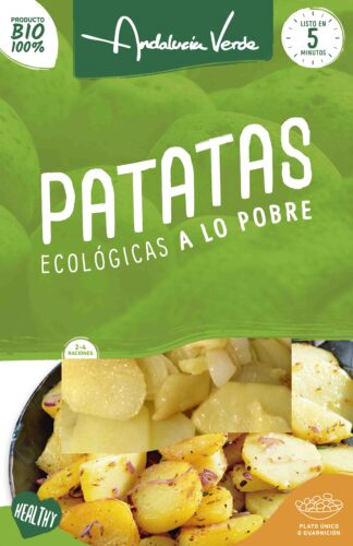 Patatas ecol&oacute;gicas a lo Pobre 500gr